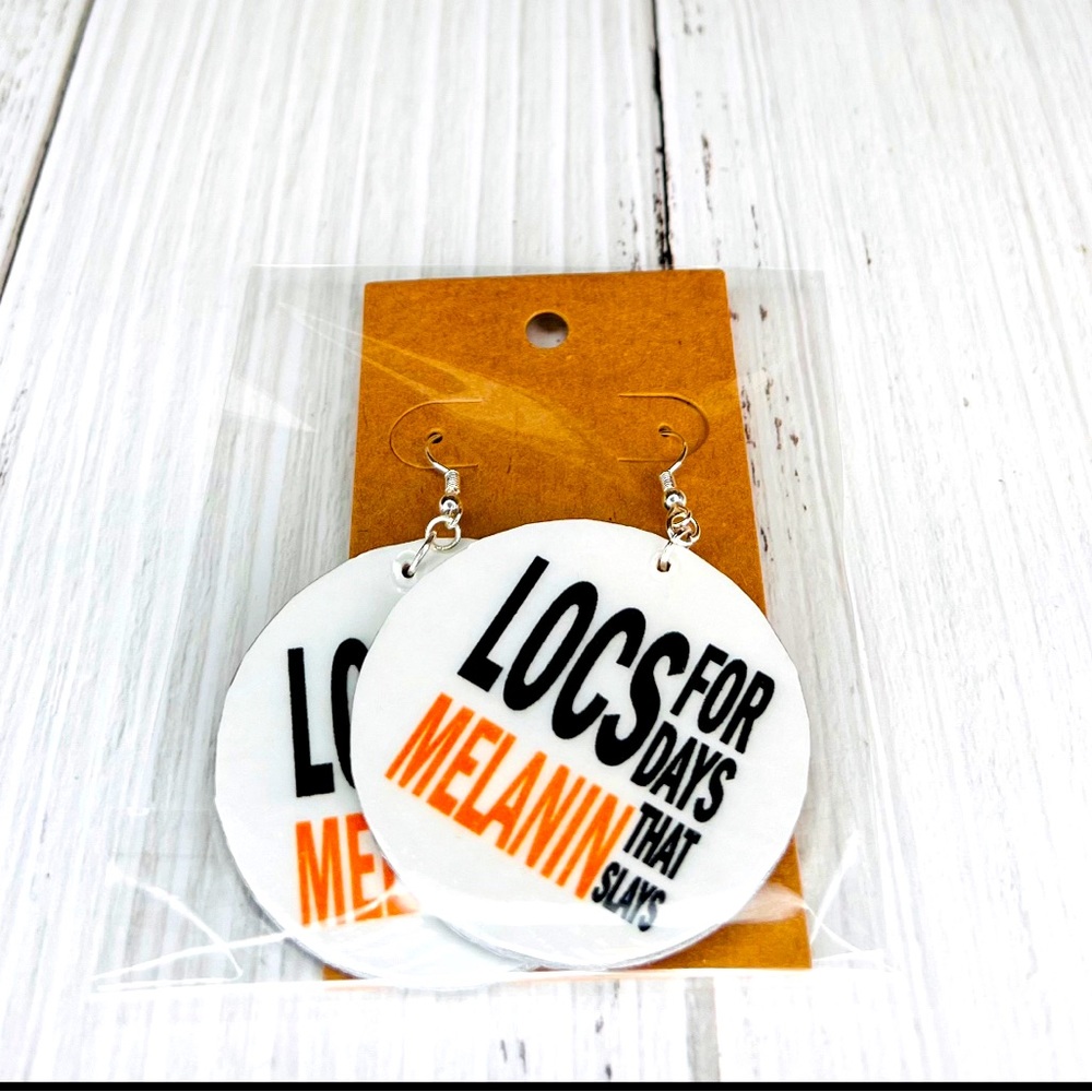 LOCS FOR DAYS 2” EARRINGS - Picture 4 of 4